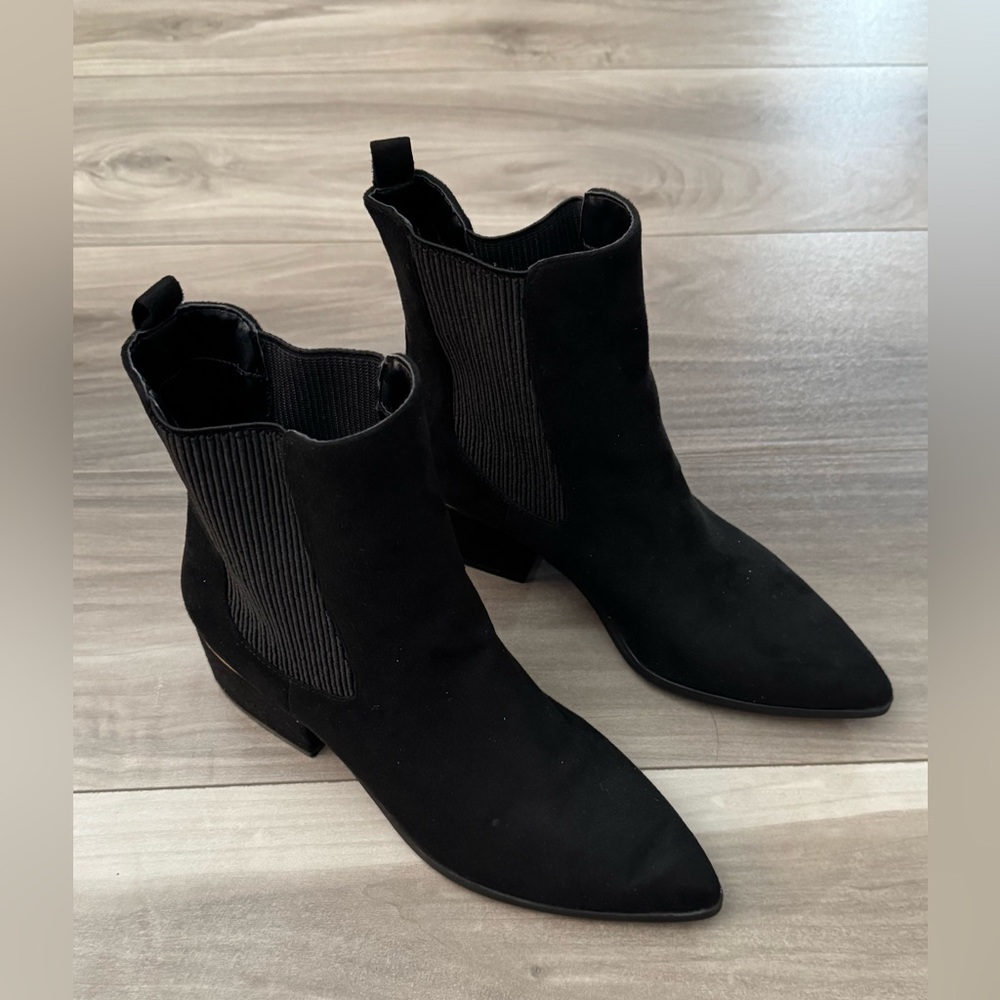 Express Black Ankle Booties